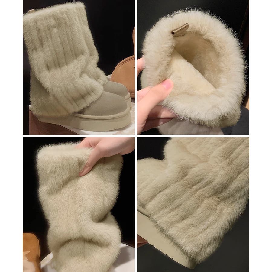 暖かいさとオシャレが叶う。ファーレッグウォーマー厚底ムートン 暖かいさとオシャレが叶う。ファーレッグウォーマー厚底ムートン