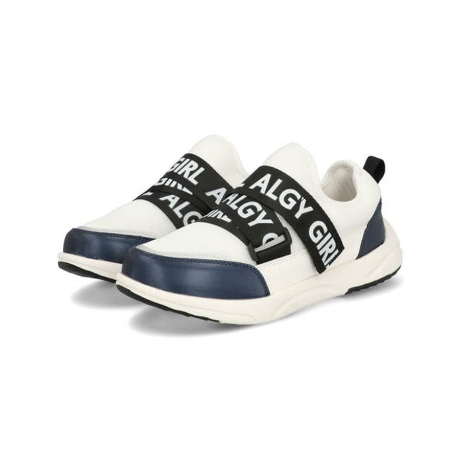 Algy アルジー キッズ ロゴベルトスニーカー 軽量 3400 ホワイト 品番 Ases Asbee アスビー のキッズファッション通販 Shoplist ショップリスト
