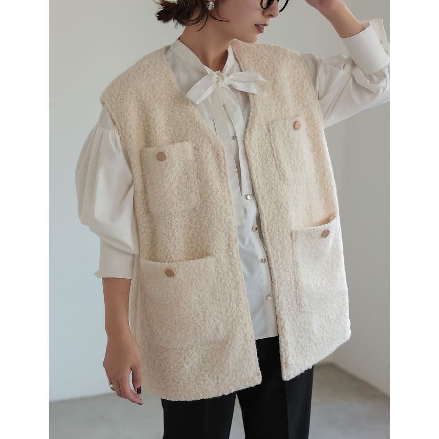styling/（スタイリング/） ループツィード ジレ styling/（スタイリング/） ループツィード ジレ