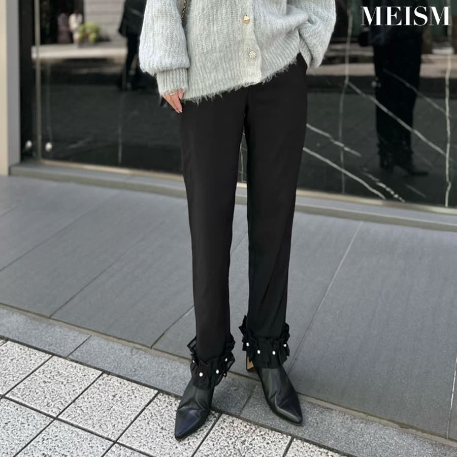 S-Lサイズ [2023A W COLLECTION][MEISM by Re:EDIT]スパンコールフラットパンプス レディース 秋 冬    シューズ パンプス フラットパンプス靴 ポインテッドトゥ スパンコール オケージョン 結婚式 オケージョン