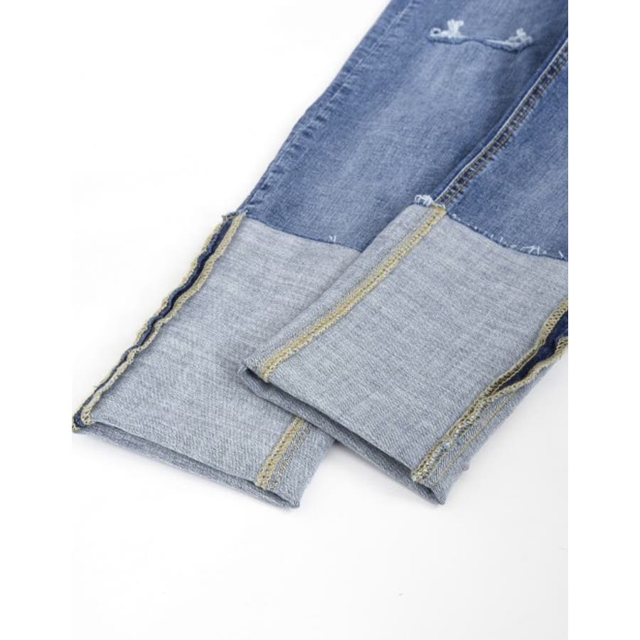 最旬トレンド 太幅ロールアップがラフな印象 太幅ロールアップストレートデニム 品番 Gs Re Edit リエディ のレディースファッション通販 Shoplist ショップリスト