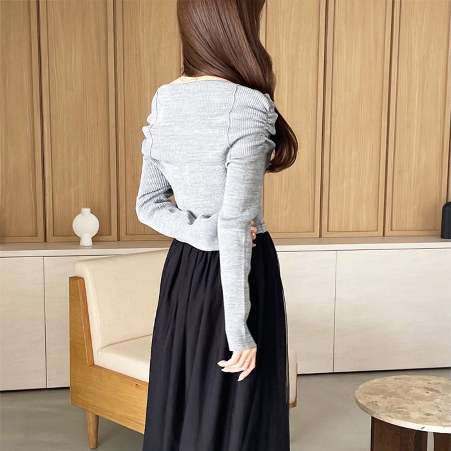 YOUING.】オフショルチュールドッキングワンピース  [品番：GERW0010880]｜GeeRA（ジーラ）のレディースファッション通販｜SHOPLIST（ショップリスト）