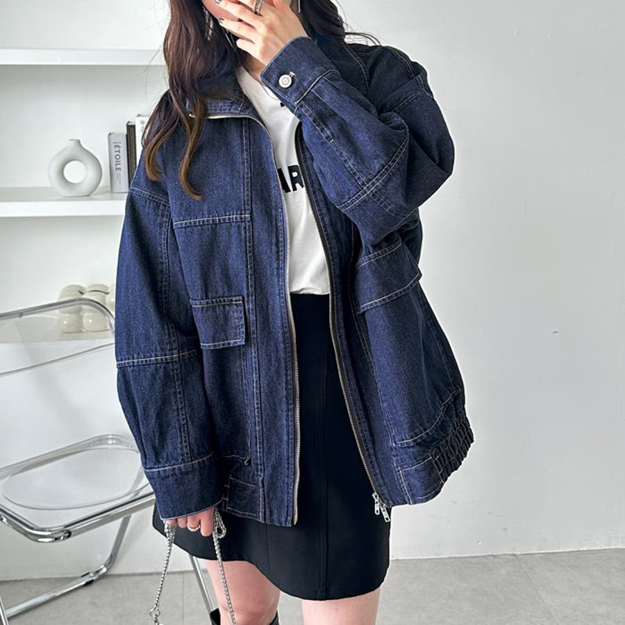 AMBIDEX Store △○11oz デニム スリットスリーブ ブルゾン(F
