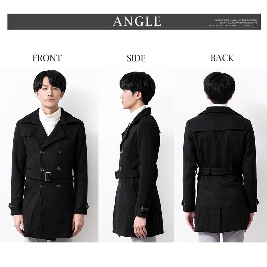 トレンチコート メンズ ロング[品番：HMLM0000490]｜GENELESS