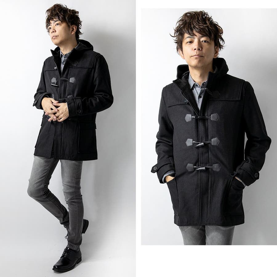 ダッフルコート メンズ ウール[品番：HMLM0000122]｜GENELESS