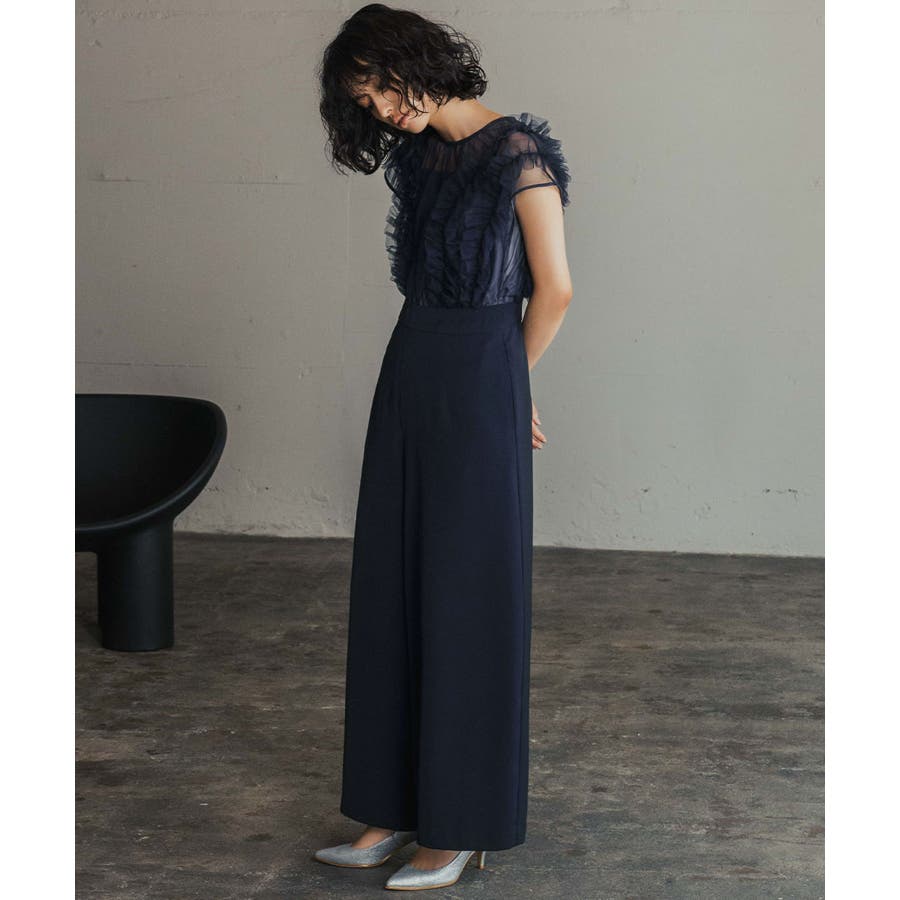 パーティードレス 結婚式 パンツドレス[品番：ZY000004195
