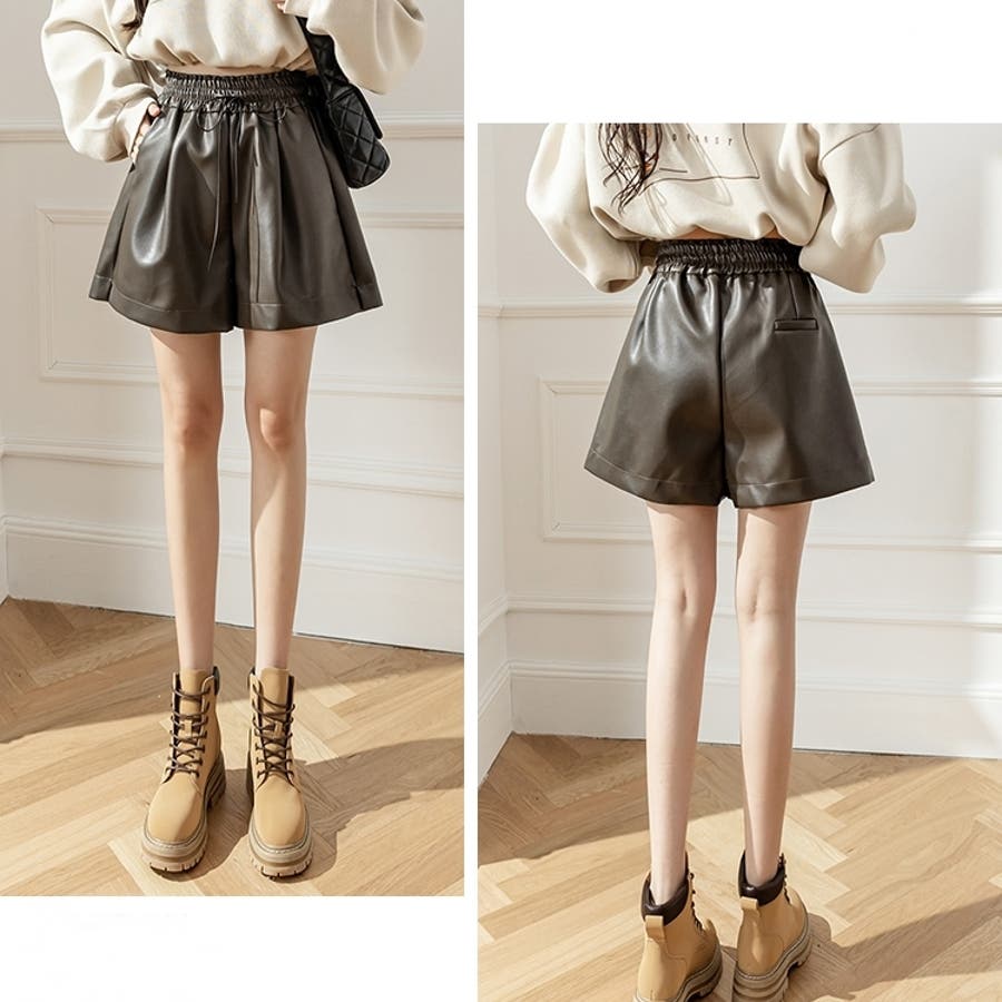 フェイクレザーショートパンツ 10110[品番：XB000010371]｜G&L