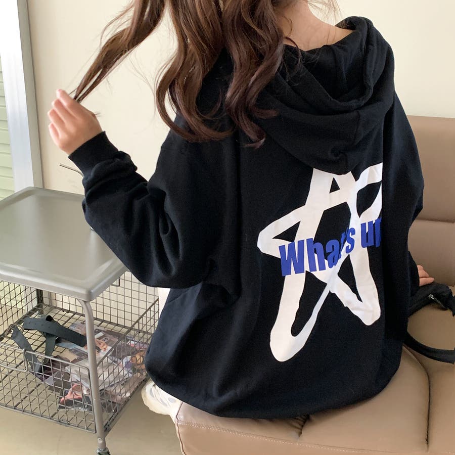 フロント・バックプリント 薄手ジップパーカー 8217[品番：XB000008581]｜G&L  Style（ジーアンドエルスタイル）のレディースファッション通販｜SHOPLIST（ショップリスト）
