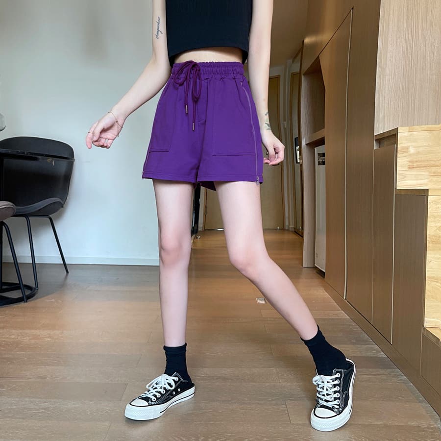 サイドジップ ショートパンツ 8296[品番：XB000008638]｜G&L