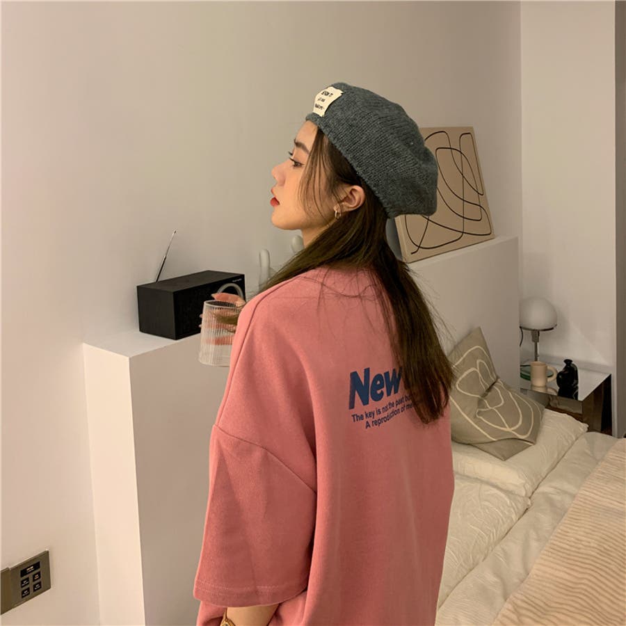 オーバーサイズ ロゴプリントTシャツ 8368