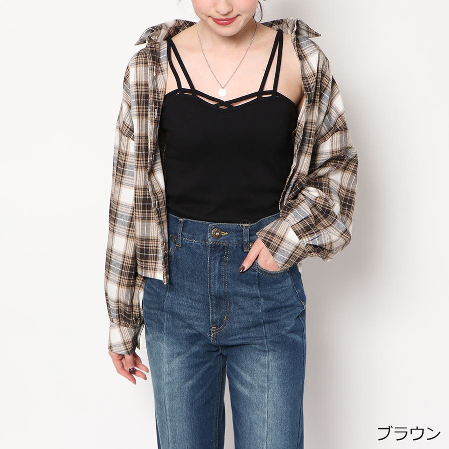 ショート丈チェックシャツ[品番：GORW0006624]｜GORGE （ゴージ）のレディースファッション通販｜SHOPLIST（ショップリスト）
