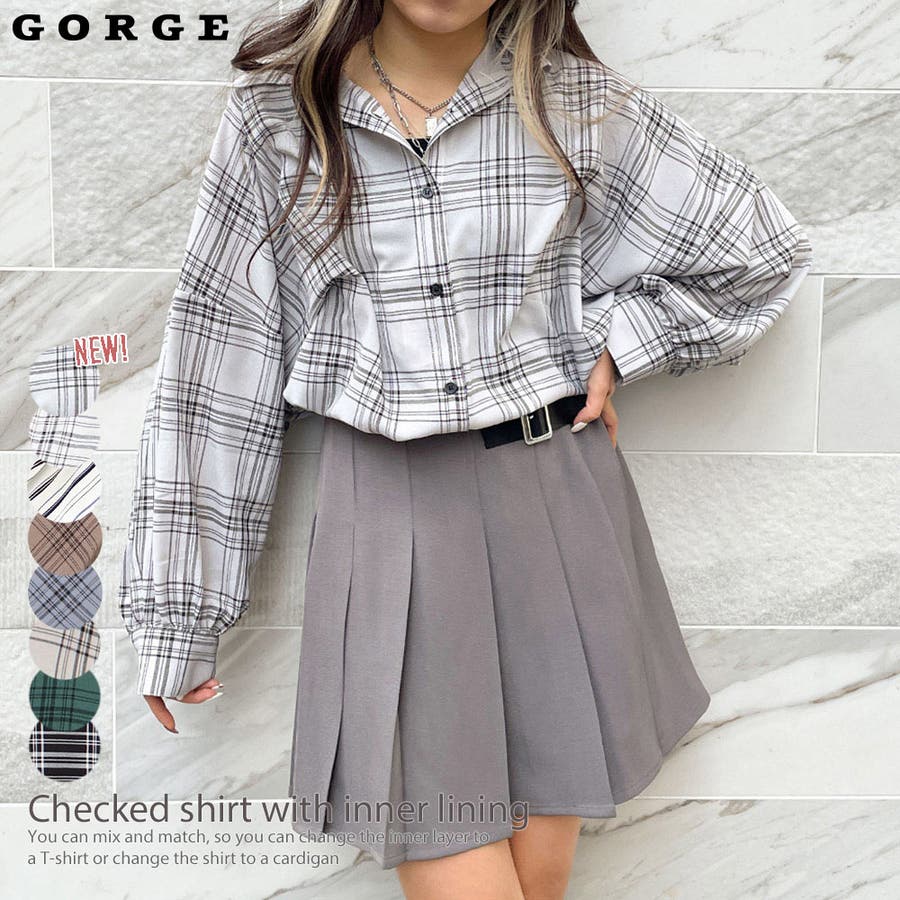 インナーツキチェックシャツ[品番：GORW0006639]｜GORGE