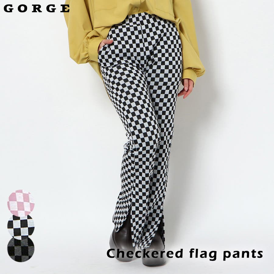 チェッカーフラッグパンツ[品番：GORW0006691]｜GORGE （ゴージ）のレディースファッション通販｜SHOPLIST（ショップリスト）