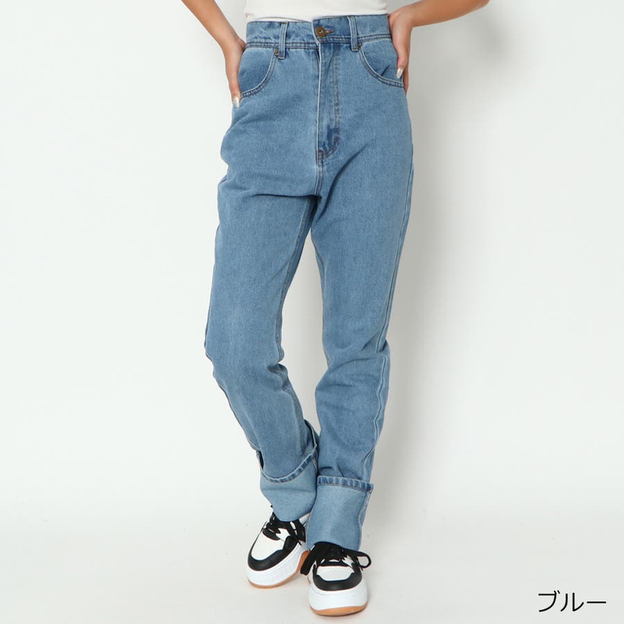 ロールアップデニムパンツ