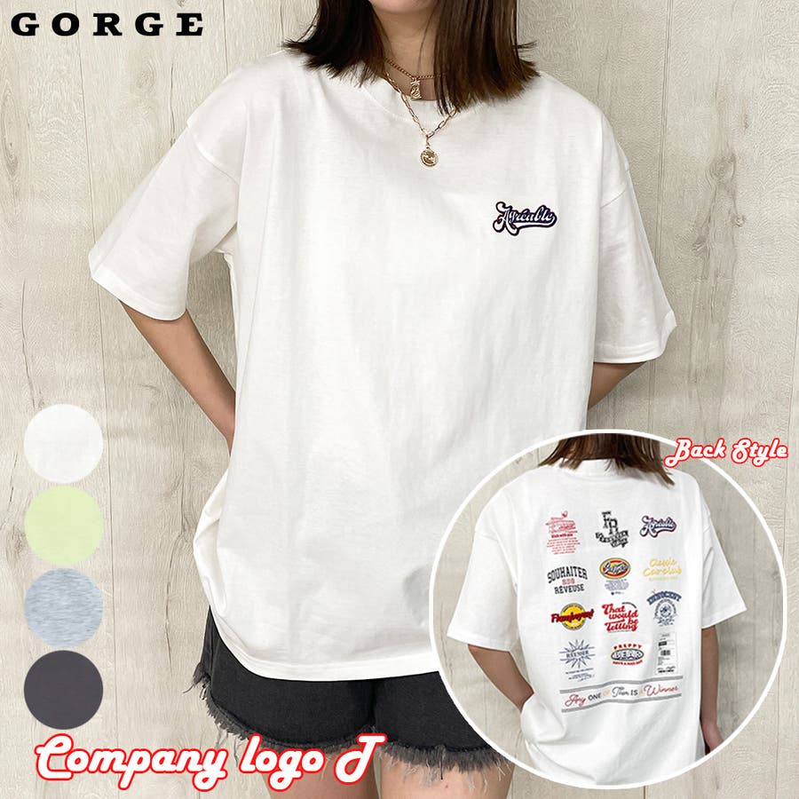 オフホワイト】カンパニーロゴＴシャツ[品番：GORW0007646]｜GORGE