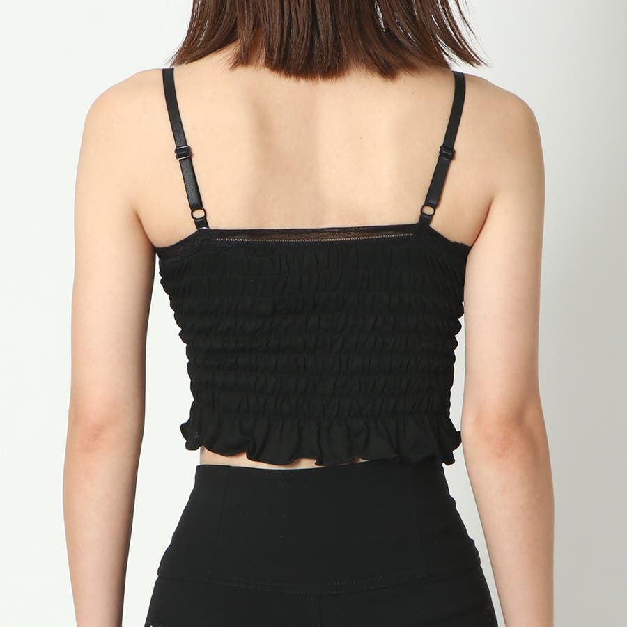 専用 レースシャーリングトップ LED.TOKYO | 【led.tokyo】LACE SHIRRING TOPS/レースシャーリング
