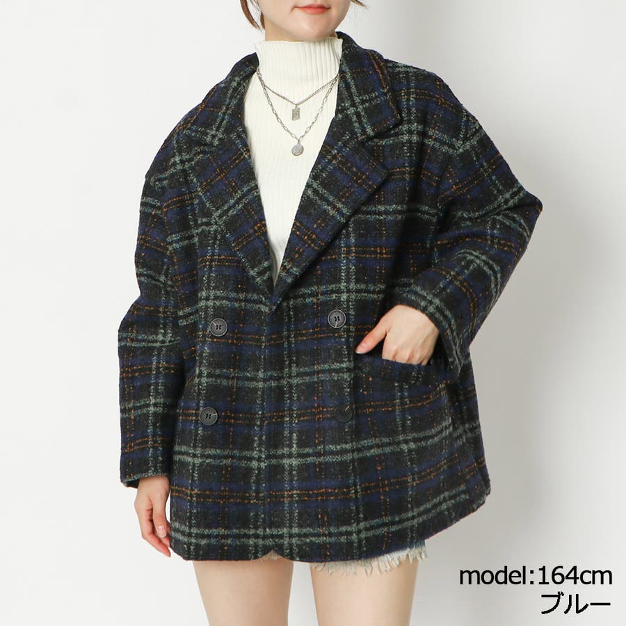 チェック柄コート[品番：GORW0008432]｜GORGE （ゴージ）のレディースファッション通販｜SHOPLIST（ショップリスト）