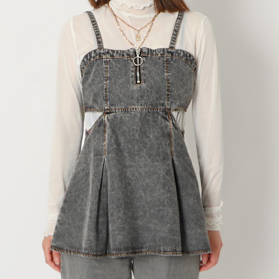 サイドカットデニムキャミチュニック[品番：GORW0008699]｜GORGE