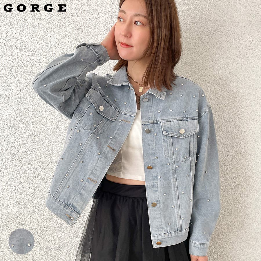 ラインストーン付きGジャン[品番：GORW0008739]｜GORGE （ゴージ）の
