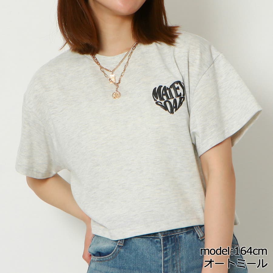 ラメ発泡ハートTシャツ[品番：GORW0008834]｜GORGE （ゴージ