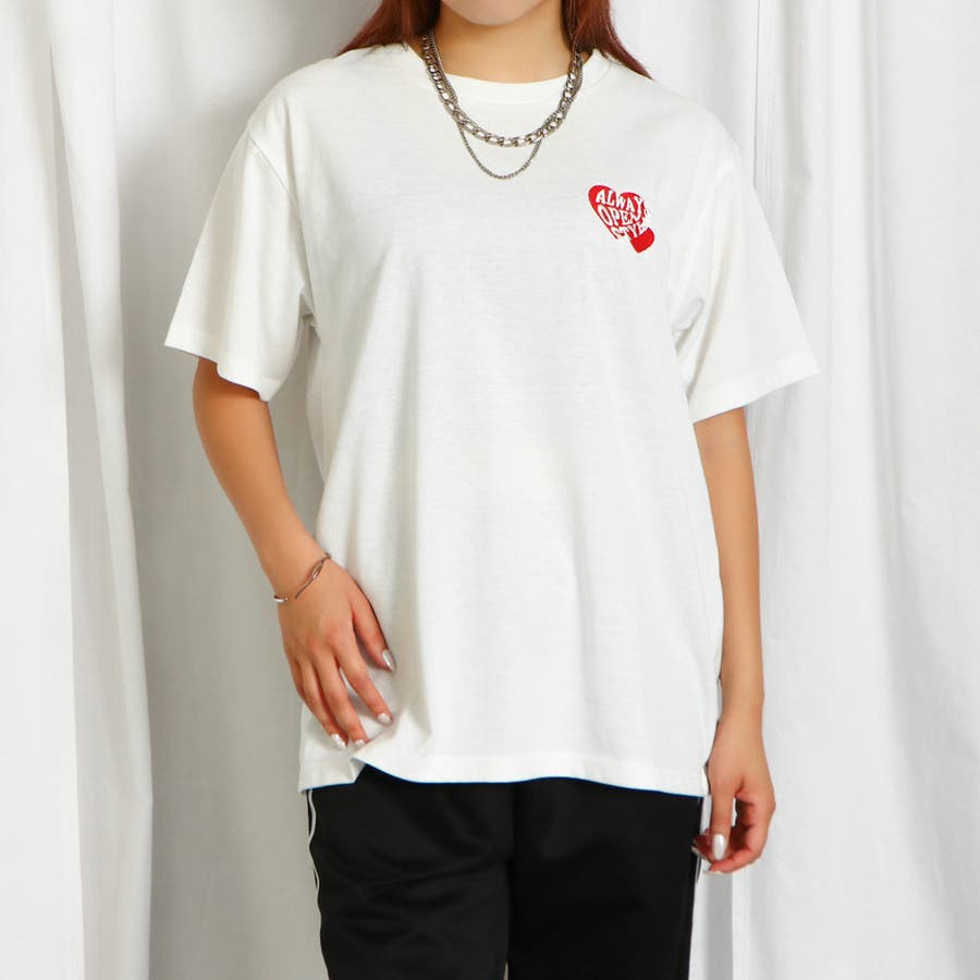 【日本限定モデル】 Wハート発泡Tシャツ[品番：GORW0009247]｜GORGE （ゴージ）の トップス