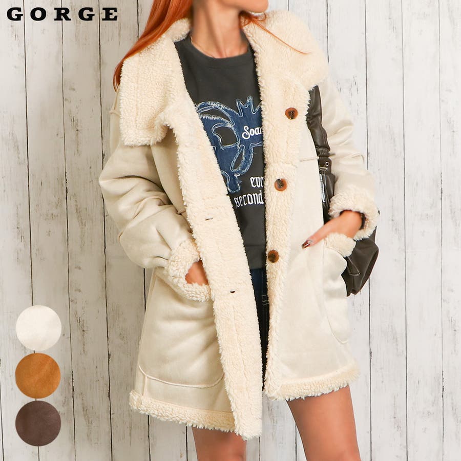 リバーシブルムートンコート[品番：GORW0009626]｜GORGE （ゴージ）の 