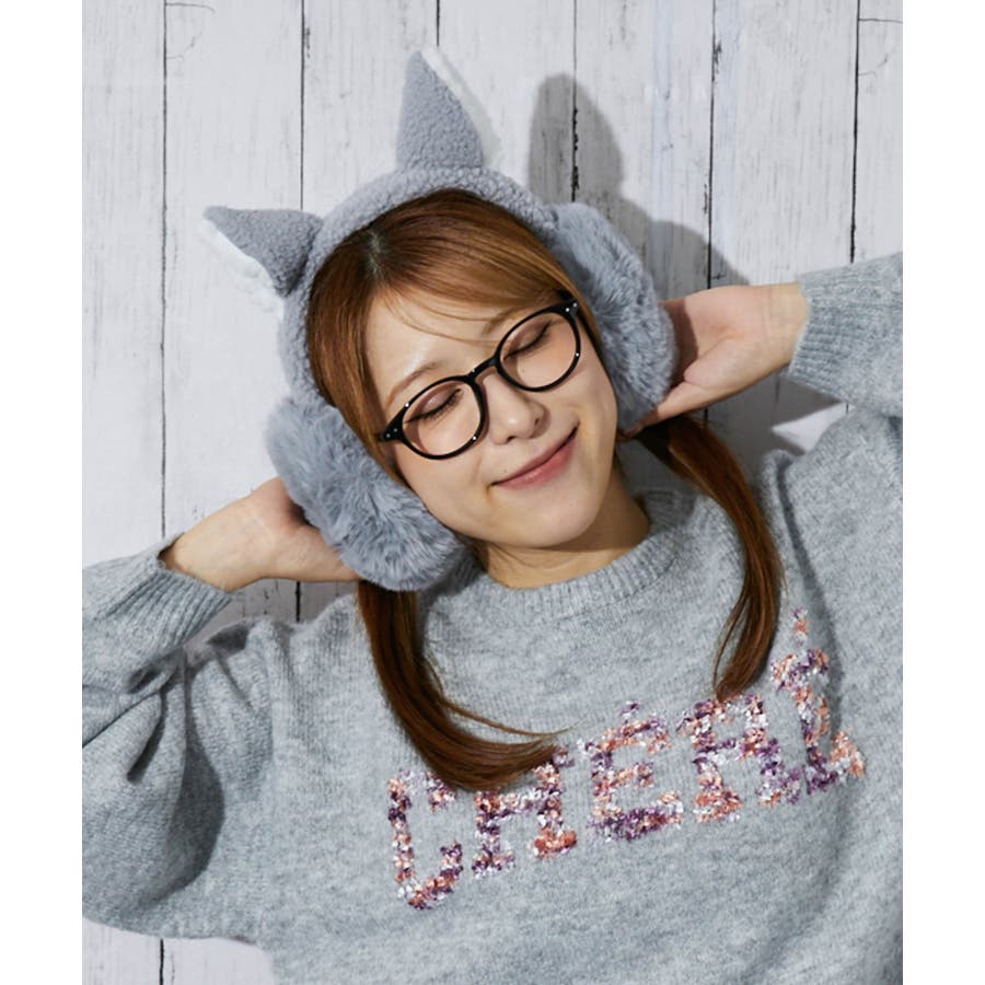 ネコミミ×ふわもこ》レディース イヤーマフ ファー素材 防寒アイテム