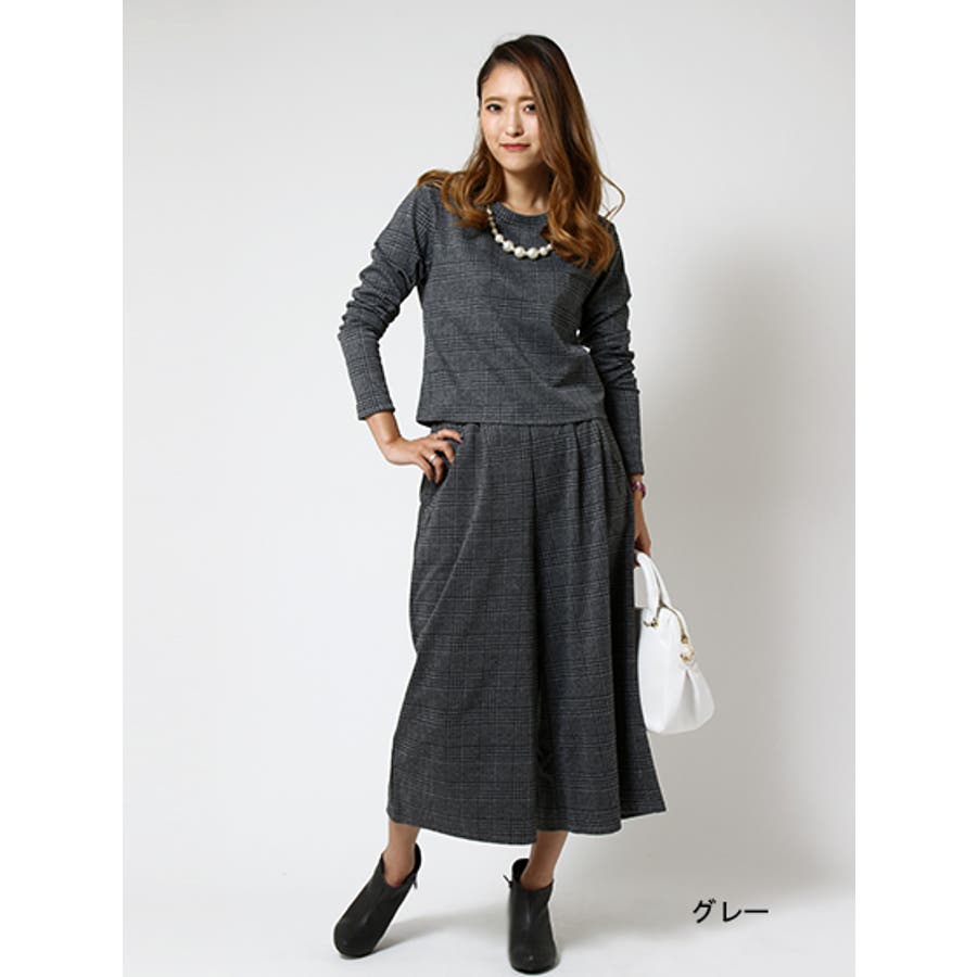 グレンチェックガウチョパンツセットアップ 品番 Gorw Gorge ゴージ のレディースファッション通販 Shoplist ショップリスト