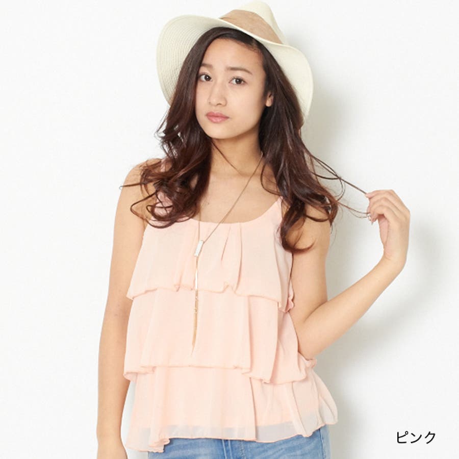 D&Gフリル付き編上げキャミソール D&Gフリル付き編上げキャミソール