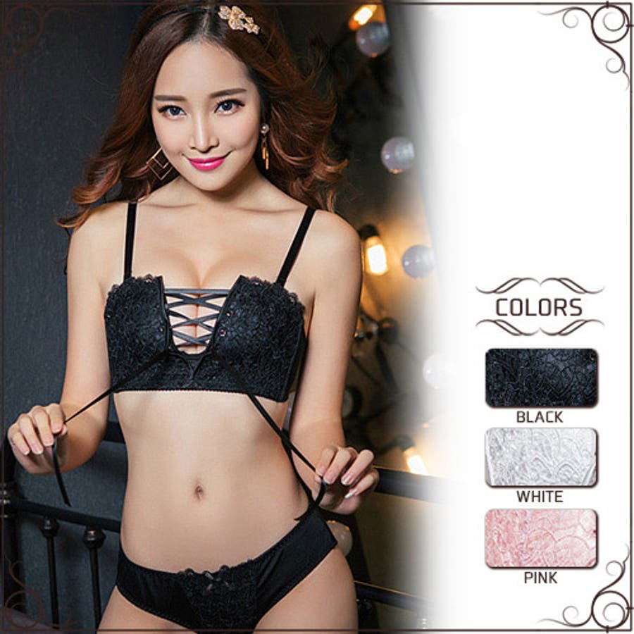 レースアップトリムライトメイク ブラ セット 品番 Gxaw Graxia グラシア のレディースファッション通販 Shoplist ショップリスト