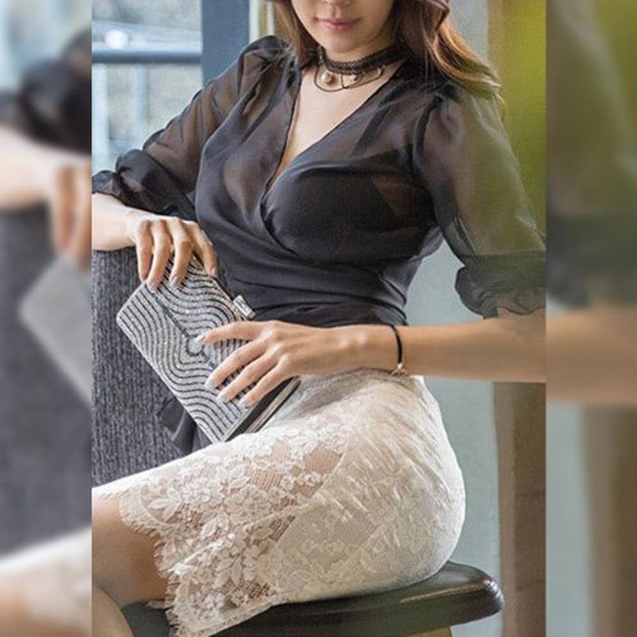 贅沢なドレープ感を堪能する。 後ろ下がり変形トップス『グレー