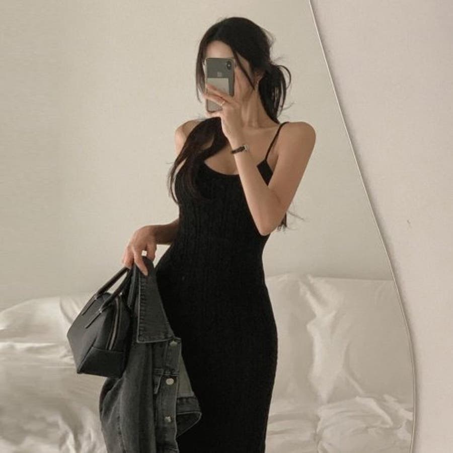 ケーブルニットロングワンピース(キャバドレス・CABARETDRESS