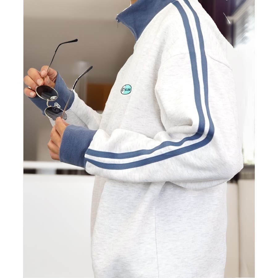 【オーバーサイズ】ハーフジップ スウェット レトロ[品番：GRVK0003057]｜GROOVY  STORE（グルービーストア）のメンズファッション通販｜SHOPLIST（ショップリスト）