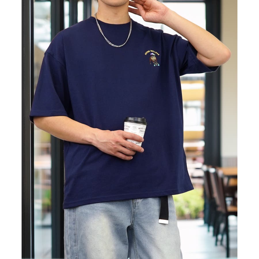 ワイド】Tシャツ半袖 刺繍 Tシャツ[品番：GRVK0003269]｜GROOVY STORE