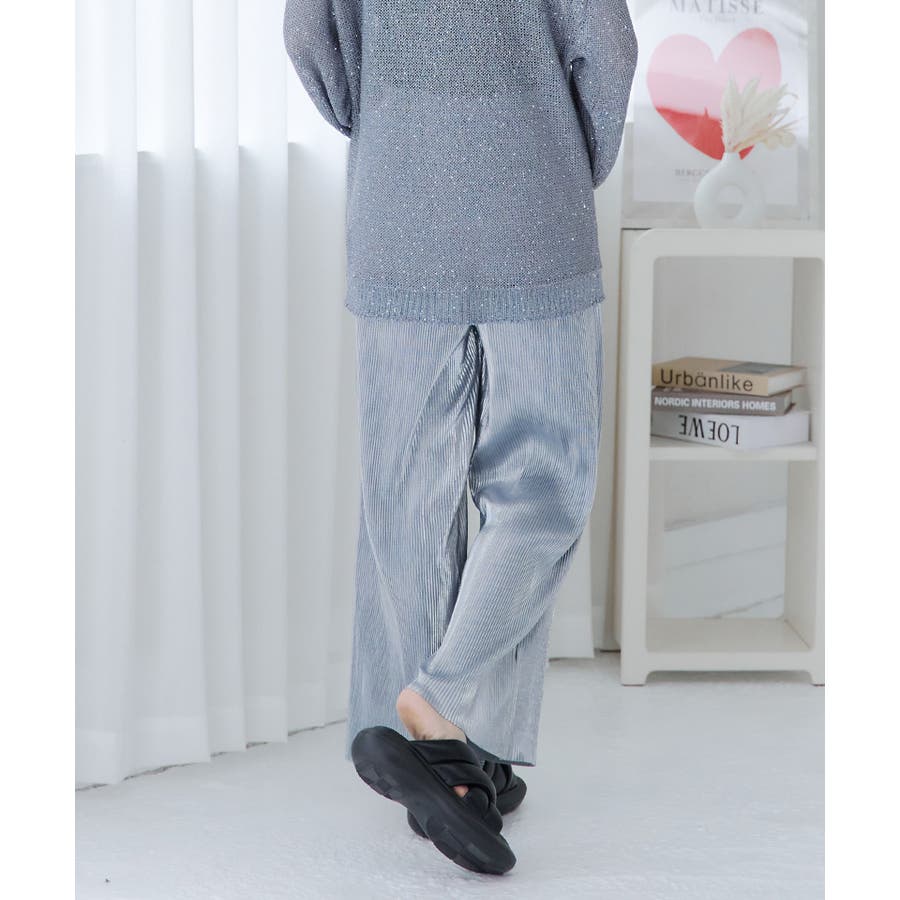 メタリック プリーツ パンツ[品番：GW000004702]｜Growing Rich