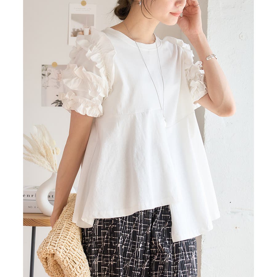 最終値下　René フリル袖 チュニック 36 新品 240722_1.jpg