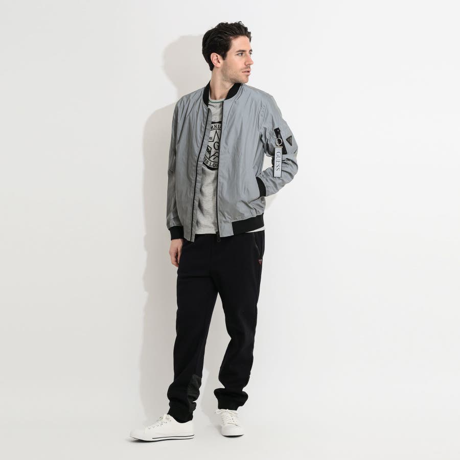 GUESS] REFLECTIVE CITY BOMBER JACKET[品番：GUEW0004469]｜GUESS