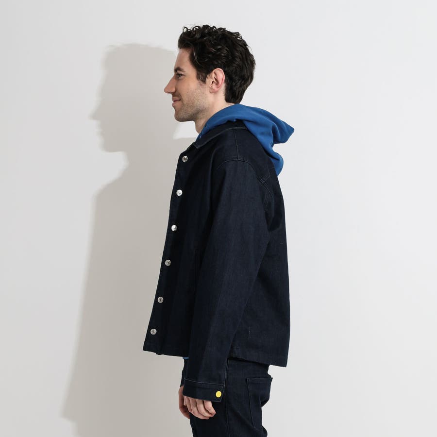 GUESS] STRETCH DENIM COACH JACKET[品番：GUEW0004471]｜GUESS【MEN 
