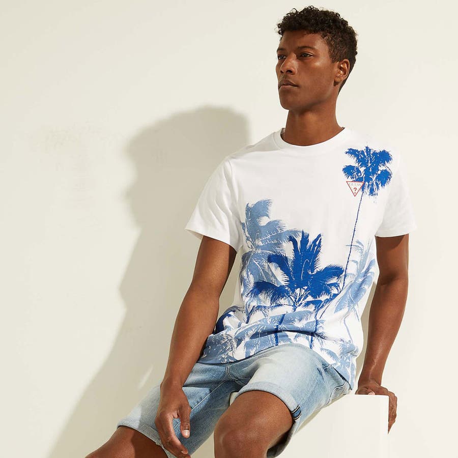 [GUESS] Eco Windswell Palm Tree Tee[品 