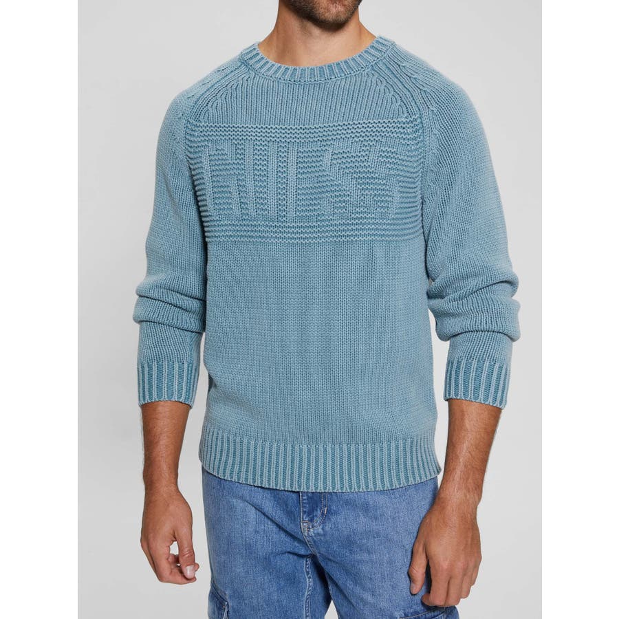 GUESS] ELLERY Cn Stitched Logo Sweater[品番：GUEW0009553]｜GUESS 