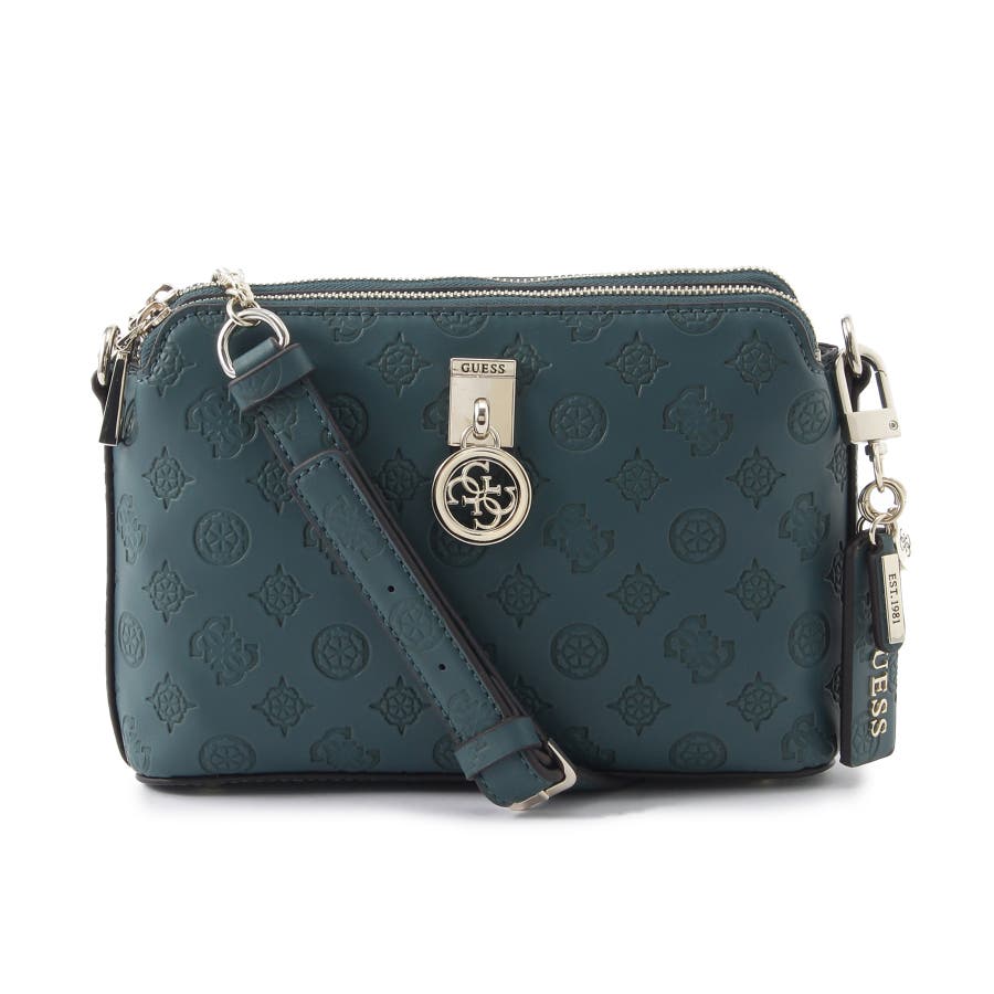 Guess ninette double shop zip crossbody bag