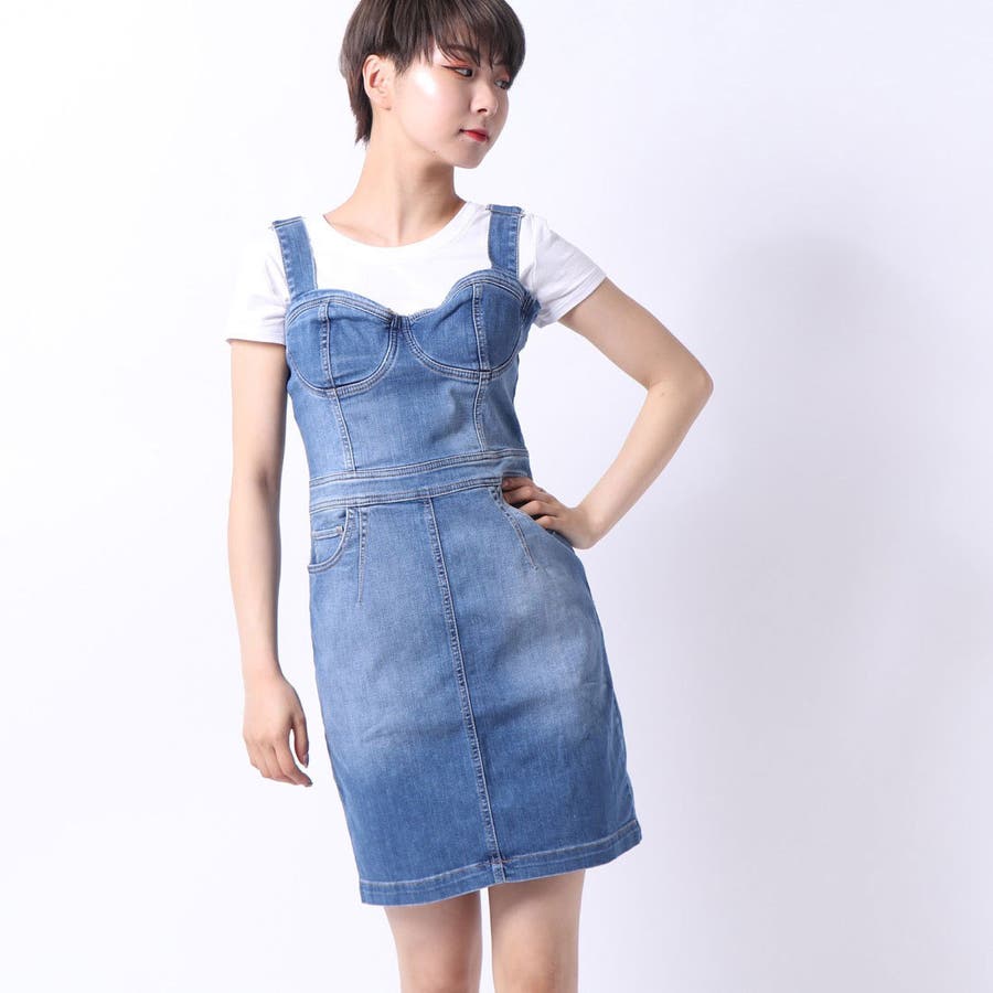 GUESS] GIA DENIM BODYCON DRESS[GUEW0003728]GUESS WOMEN