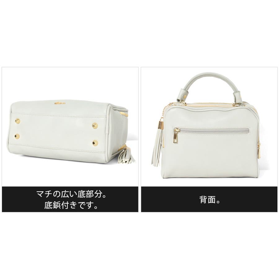 上品に持てる、コロンとフォルムが可愛い。ミニボストンバッグ