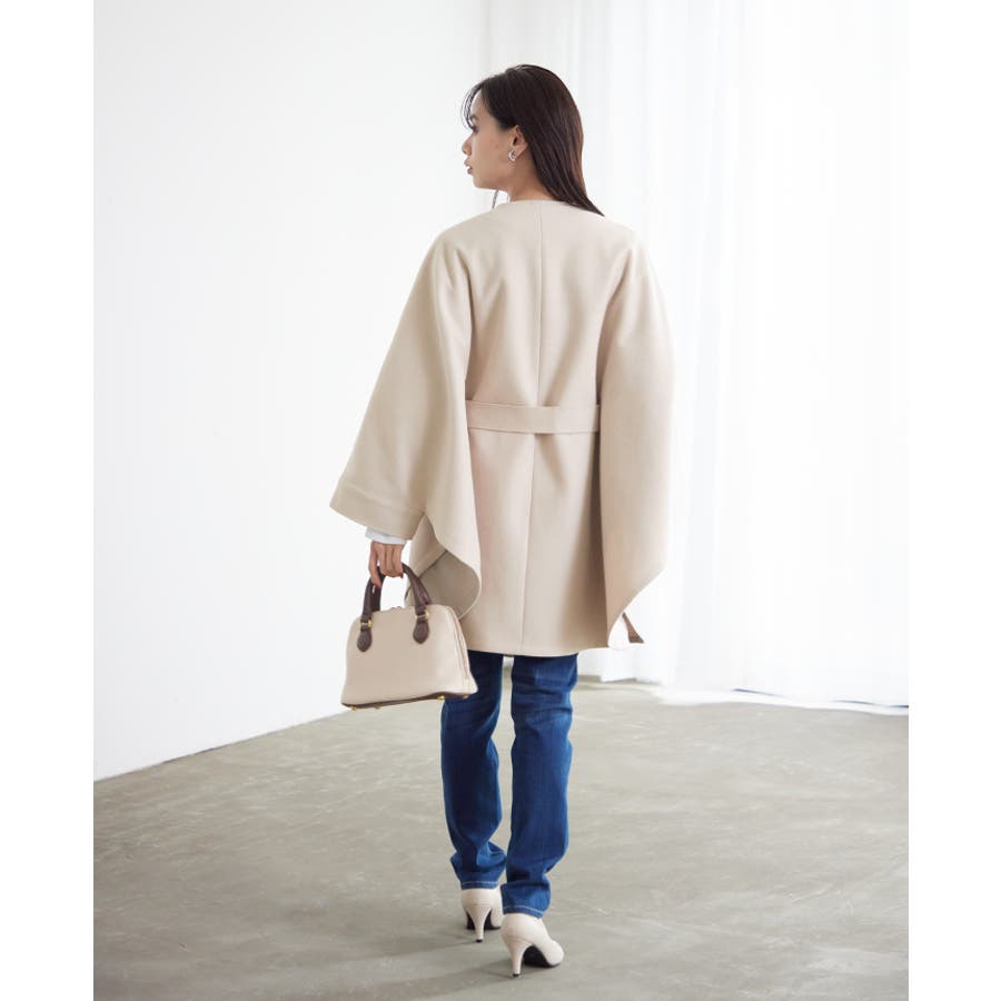 PLUS（AZUL BY MOUSSY） ポンチョ (PLUS)COLOR DRAWSTRING