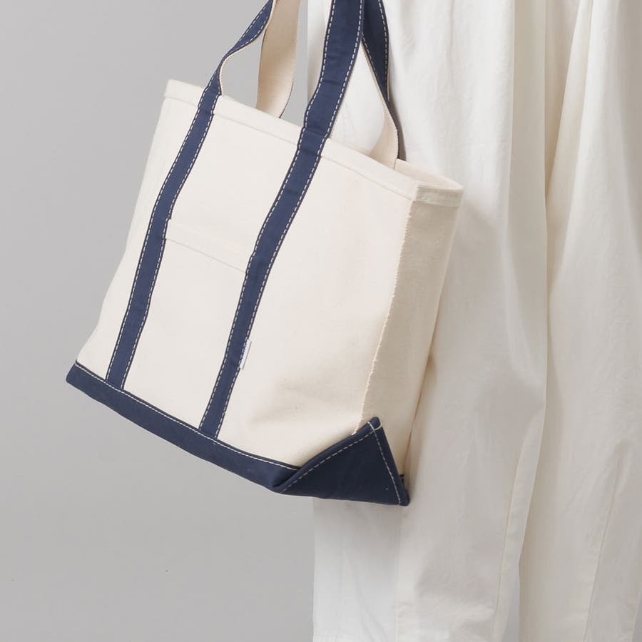 上品 OMNES】ヘビーキャンバストートバッグ Lサイズ[品番 バッグ