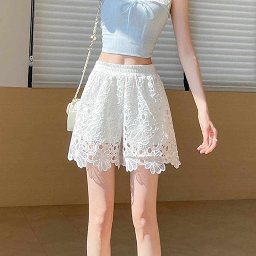 フラワーレースショートパンツ[品番：HERW0005813]｜WITCH