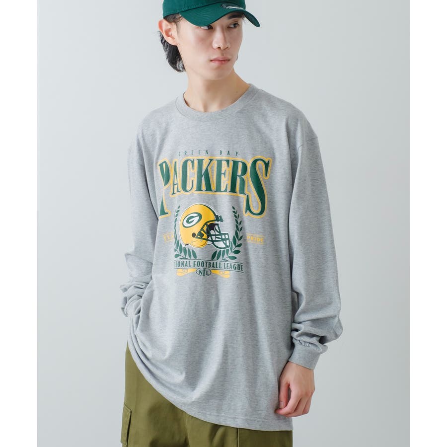 杢グレー】長袖Tシャツ メンズ 別注NFL[品番：IP000005777]｜improves
