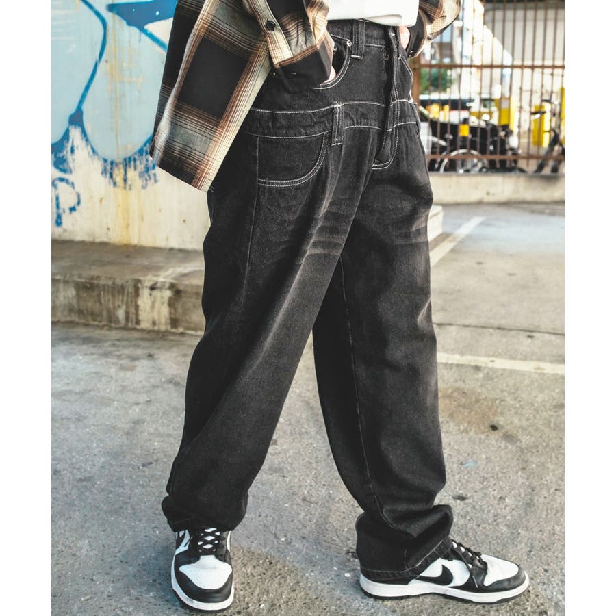 デニムパンツ メンズ ダブルウエスト[品番：IP000005906]｜improves