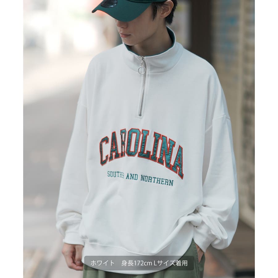完売品 美品 脂っこく TFW49 ハーフジップモックネック ネイビー XLサイズ