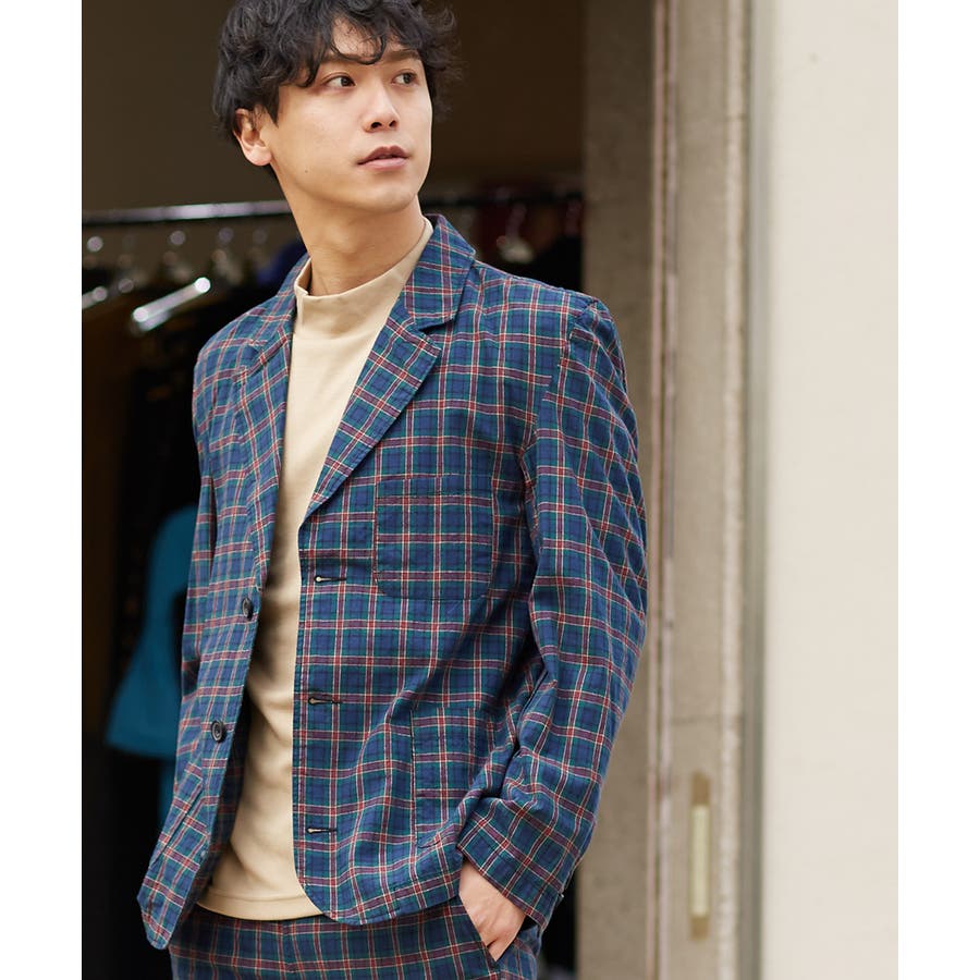 チェック テーラードジャケット メンズ 品番 Ip Improves インプローブス のメンズ ファッション通販 Shoplist ショップリスト